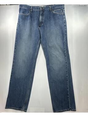 Harley Davidson Straight Flat Denim Jeans Blue Mens 40/34